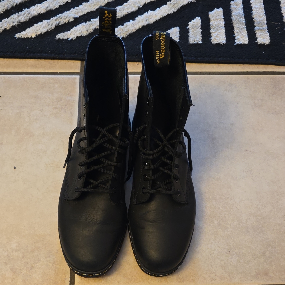 Dr. Martens Black Leather Boots